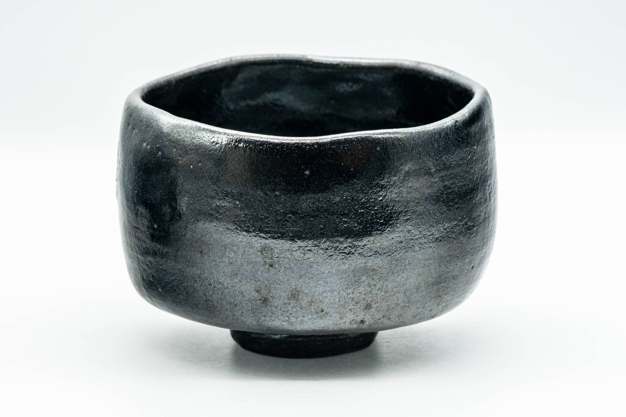 Japanese Matcha Bowl - Black Raku Wabi-Sabi Chawan - 400ml