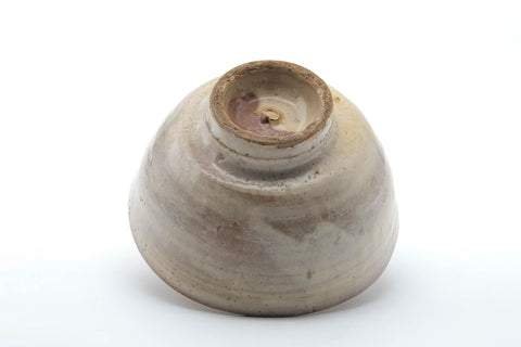 Japanese Matcha Bowl - Beige White Glazed Hagi Ido Chawan - 450ml