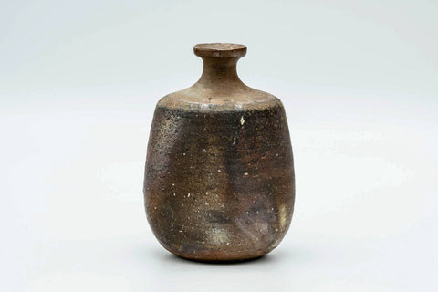 Japanese Tokkuri - Ash Goma Glazed Bizen-yaki Sake Flask