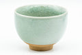 Tezumi — Japanese Teacup - Mint Green Celadon Glazed Yunomi - 130ml — inverted showing the foot ring
