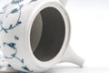 Tezumi — Japanese Kyusu - Blue Floral Arita-yaki Mesh Filter Teapot - 340ml — side profile showing the spout and handle
