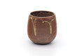 Tezumi — Japanese Teacup - Brown Drip-Glazed Yunomi - 200ml — front view
