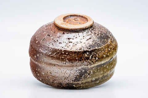 Japanese Matcha Bowl - 喜山 Kiyama - Ash Green Glazed Shigaraki-yaki Chawan - 350ml