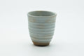 Tezumi — Japanese Teacup - Grey Glazed Spiraling Yunomi - 120ml — front view