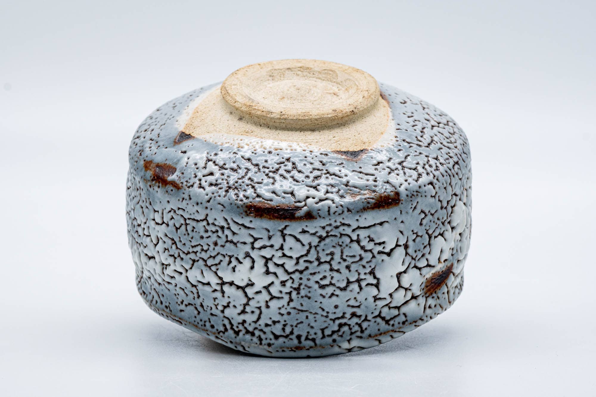 Japanese Matcha Bowl - 加藤秀山 Katou Hideyama - Blue Shino Mino-yaki Chawan - 400ml