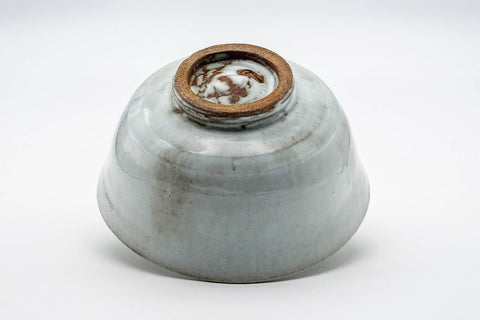 Japanese Matcha Bowl - Milky White Glazed Hantsutsu-gata Chawan - 300ml