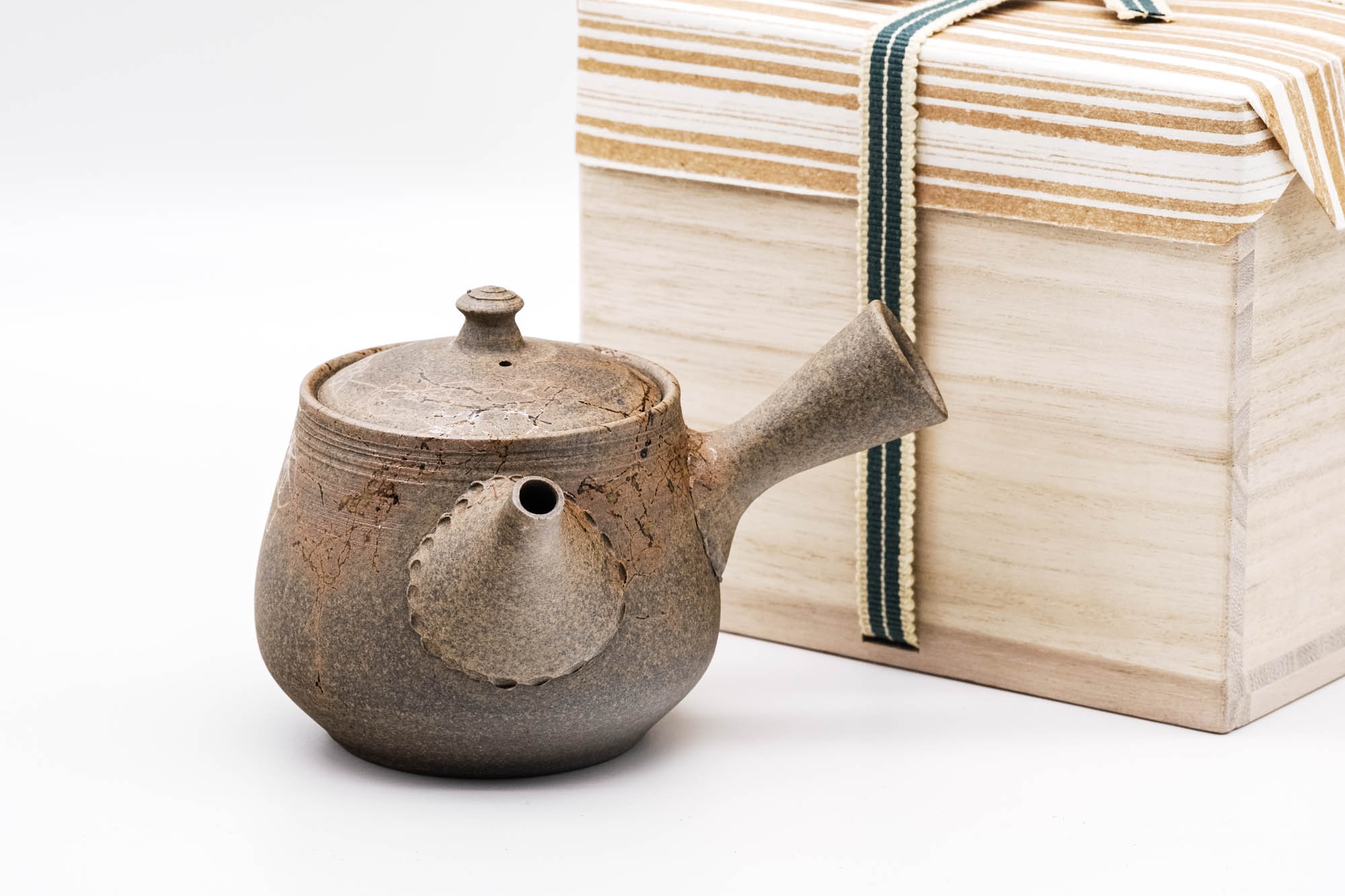 Japanese Kyusu - 谷川仁 Tanikawa Jin - Mogake Tanka Tokoname-yaki Teapot - 250ml