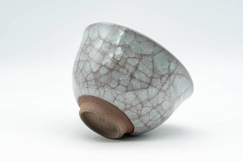 Japanese Teacup - 橘吉 Tachikichi - Grey Snowflake Glazed Yunomi - 140ml