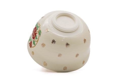 Floral Crests Kyo-yaki Chawan