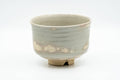 Tezumi — Japanese Matcha Bowl - 香雲 Miyagawa Kouun - Wave Engraved Kyo-yaki Dojimari-gata Chawan - 350ml — front view from another angle