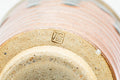 Japanese Teacup - Red Brown Drip-Glazed Spiraling Yunomi - 120ml - close-up of unglazed foot and base