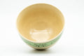 Japanese Matcha Bowl - Camel Green Palm Trees Kyo-yaki Chawan - 300ml - Tezumi