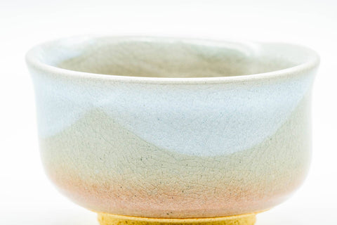 Japanese Katakuchi - 天鵬山 Tsubaki Kiln - Beige White Glazed Hagi-yaki Water Cooler - 140ml