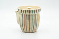Japanese Houhin - Colorfully Striped Collared Do-ake Teapot - 250ml - Tezumi