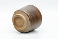 Tezumi — Japanese Teacup - Brown Drip- and White Inner-Glazed Yunomi - 100ml — top-down view of the interior