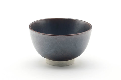 Japanese Matcha Bowl - Brown Glossy Glazed Wan-nari Chawan - 350ml