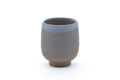 Tezumi — Japanese Teacup - Beige White Weathered Hagi-yaki Yunomi - 190ml — front view from another angle