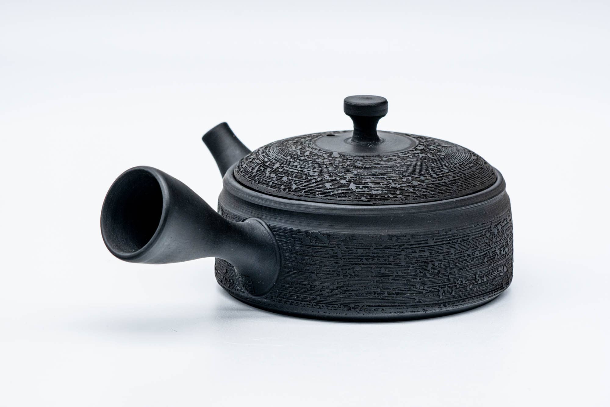 Japanese Kyusu - 玉光 Gyokko Kiln - Flat Matsugawa Kokudei Tokoname-yaki Ceramic Teapot - 140ml