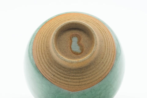 Japanese Teacup - Green Celadon Snowflake Glazed Yunomi - 80ml