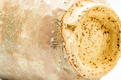 Japanese Teacup - Earthy Gohonte Glazed Weathered Hagi-yaki Yunomi - 180ml