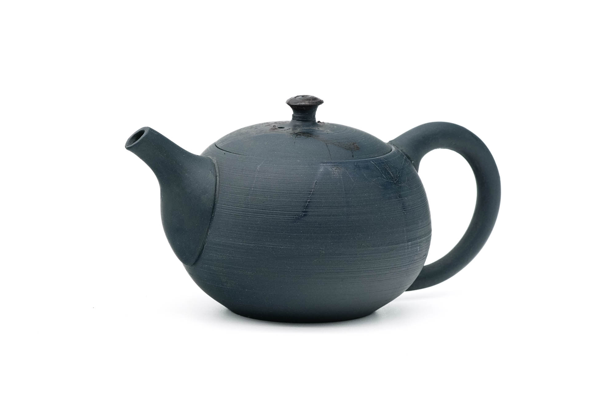 Japanese Kyusu - 原三窯 Genzou Kiln - Blue Mogake Tokoname-yaki Rear-Handled Teapot - 200ml