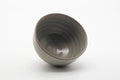 Tezumi — Japanese Matcha Bowl - Milky Grey White Glazed Spiraling Kiyomizu-yaki Chawan - 400ml — three-quarter view