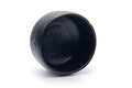Overhead view into the black glazed interior.