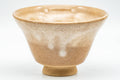 Tezumi — Japanese Teacup - Beige and Milky White Drip-Glazed Hagi-yaki Yunomi - 80ml — top-down view of the interior