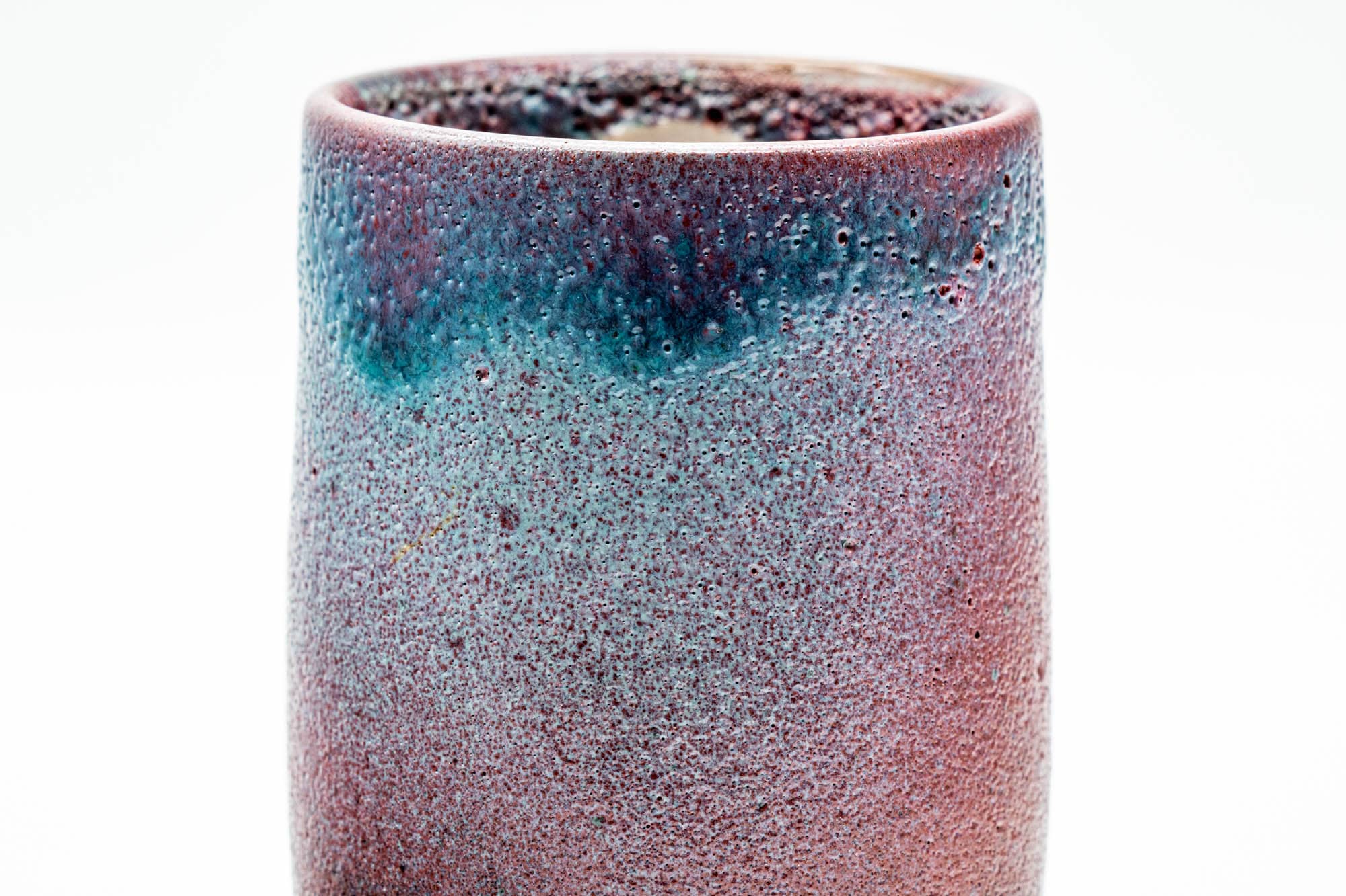 Japanese Teacup - Blue Purple Galaxy Glazed Yunomi - 110ml