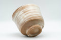 Japanese Matcha Bowl - Beige White Hakeme Glazed Hantsutsu-gata Chawan - 300ml - Tezumi