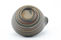 Tezumi — Japanese Katakuchi - Green Nerikomi Handleless Yuzamashi - 245ml — inverted showing the foot ring