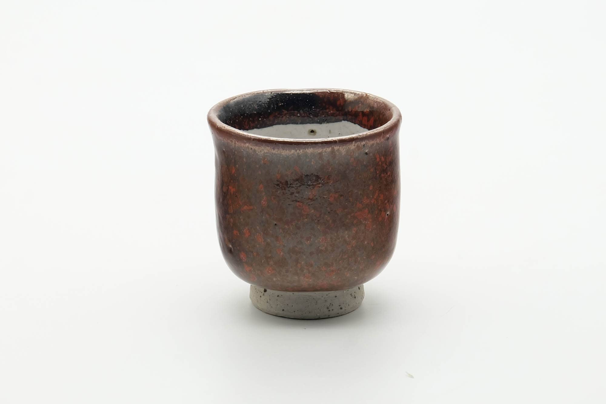 Japanese Teacup - Brown Red Speckled Yunomi - 100ml