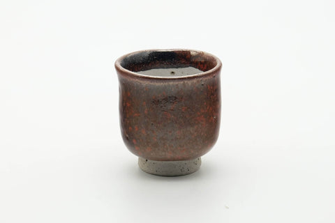 Japanese Teacup - Brown Red Speckled Yunomi - 100ml
