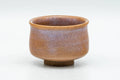 Tezumi — Japanese Teacup - Beige Pink Glazed Hagi-yaki Guinomi - 50ml — front view from another angle
