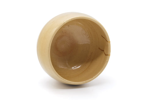 Japanese Matcha Bowl - Beige Gold Kintsugi Wa-nari Chawan - 400ml