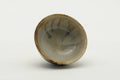 Tezumi — Japanese Teacup - Beige Brown Drip-Glazed Guinomi with Kiribako - 20ml — top-down view of the interior