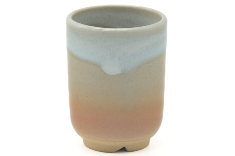 Tezumi — Japanese Teacups - Pair of Meoto Hagi Yunomi - 140ml — top-down view of the interior