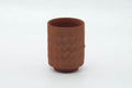 Tezumi — Japanese Teacup - Red Floral Nihonmatsu Banko-yaki Yunomi - 130ml — front view from another angle