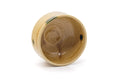 Tezumi — Japanese Matcha Bowl - Yellow Green Drip-Glazed Seto Chawan - 475ml — three-quarter view
