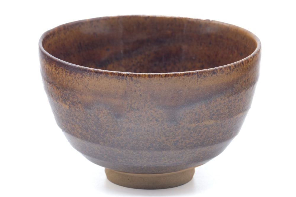 Japanese Matcha Bowl - Brown Speckled Chawan - 400ml