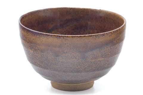 Japanese Matcha Bowl - Brown Speckled Chawan - 400ml