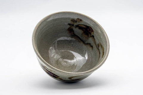 Japanese Matcha Bowl - Abstract Floral Karatsu-yaki Chawan - 300ml