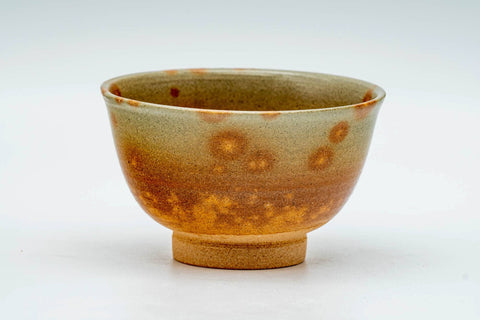 Japanese Teacups - Set of 10 Beige Pink Gohonte Glazed Hagi-yaki Yunomi - 160ml