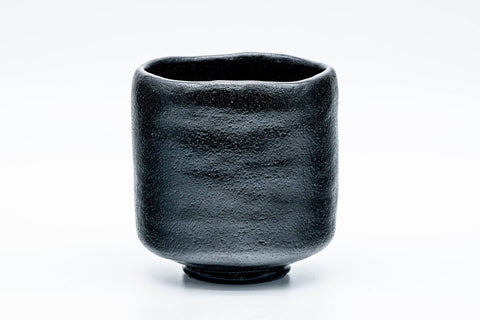 Japanese Matcha Bowl - 桂窯 Katsura Kiln - Egret Kuroraku Raku-yaki Winter Chawan - 500ml