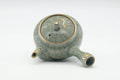 Tezumi — Japanese Kyusu - Golden Horse Green Celadon Glazed Obori Soma-yaki Porcelain Teapot - 200ml — top-down view of the lid
