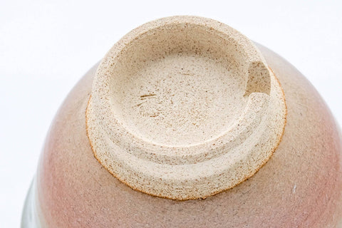 Japanese Teacup - 天鵬山 Tsubaki Kiln - Beige Pink Glazed Hagi-yaki Yunomi - 130ml
