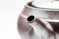 Top view of the Banko teapot showing the lid opening and engraved body