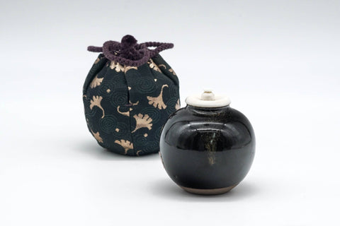 Japanese Chaire - 中村陶六 Touroku Nakamura - Heshizuku Kyo-yaki Tea Container with Shifuku