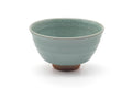 Tezumi — Japanese Matcha Bowl - Green Celadon Glazed Komogai-nari Chawan - 400ml — front view