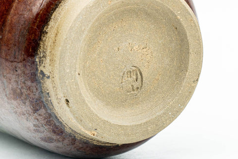 Japanese Teacup - Brown Green Hare's Fur Drip-Glazed Yunomi - 160ml - Tezumi